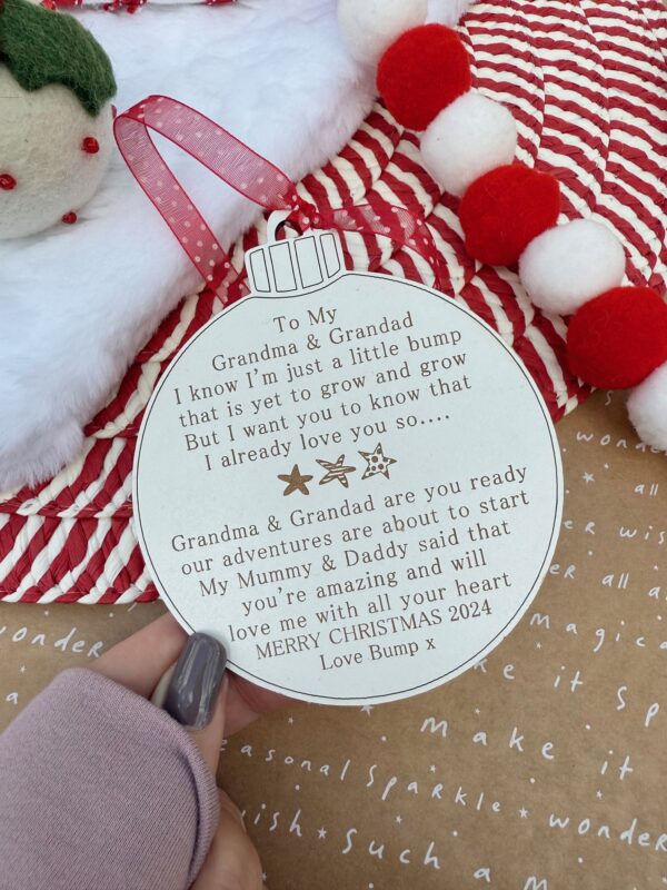 Grandparents To Be You're Amazing Bauble (WH) - Image 2
