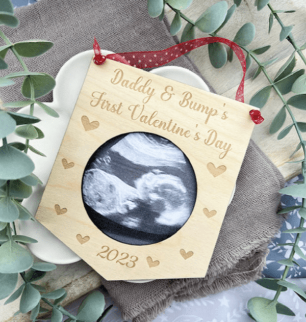 2025 EDITION DADDY & BUMP'S First VALENTINE'S - Scan Photo Decoration