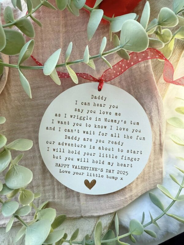 VALENTINE'S Edition Daddy To Be Hanging Decoration (WH)