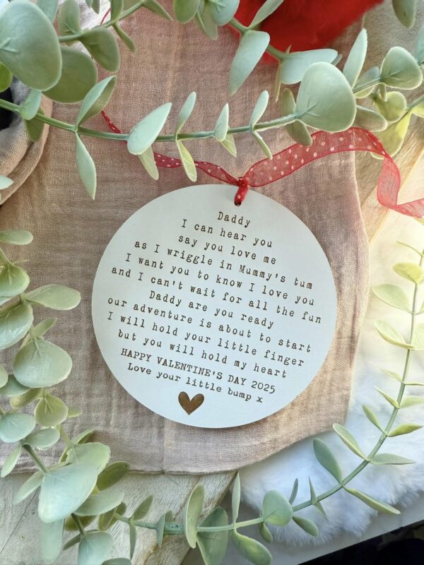 VALENTINE'S Edition Daddy To Be Hanging Decoration (WH) - Image 3