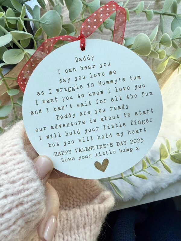 VALENTINE'S Edition Daddy To Be Hanging Decoration (WH) - Image 2