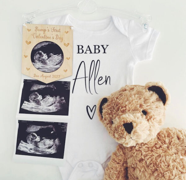 2025 EDITION - Bump's First VALENTINE'S - Scan Photograph Decoration - Image 2