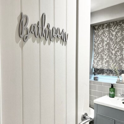 Wooden BATHROOM or TOILET Sign - Various Sizes & Colours
