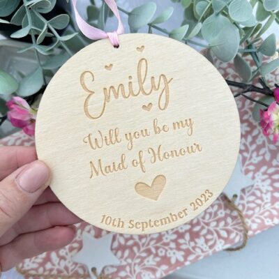 Will You Be My BRIDESMAID / MAID Of HONOUR Proposal Sign