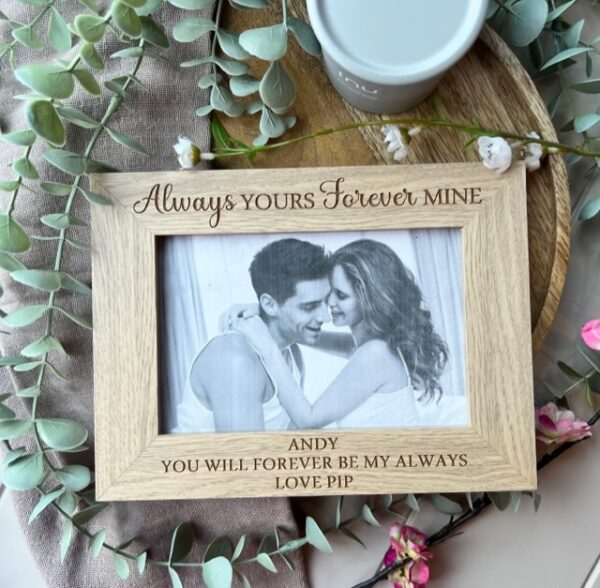 Always YOURS Forever MINE Personalised Photo Frame - Image 2
