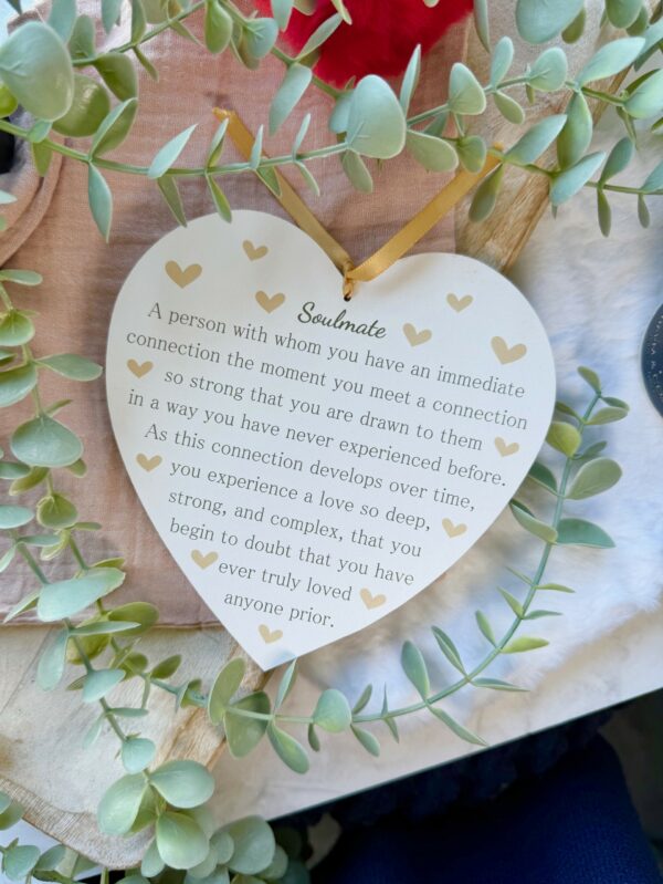 Soulmate Hanging Heart Plaque (PR) - Image 3