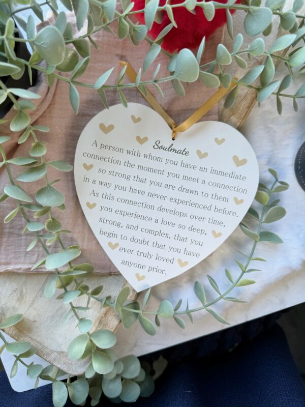 Soulmate Hanging Heart Plaque (PR) - Image 2