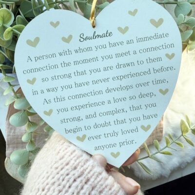 Soulmate Hanging Heart Plaque (PR)