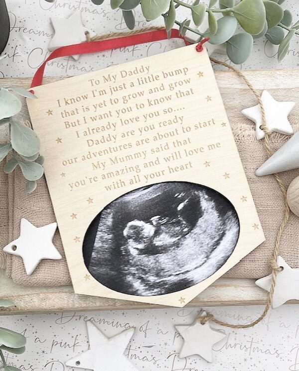 I Already Love You DADDY Scan Decoration
