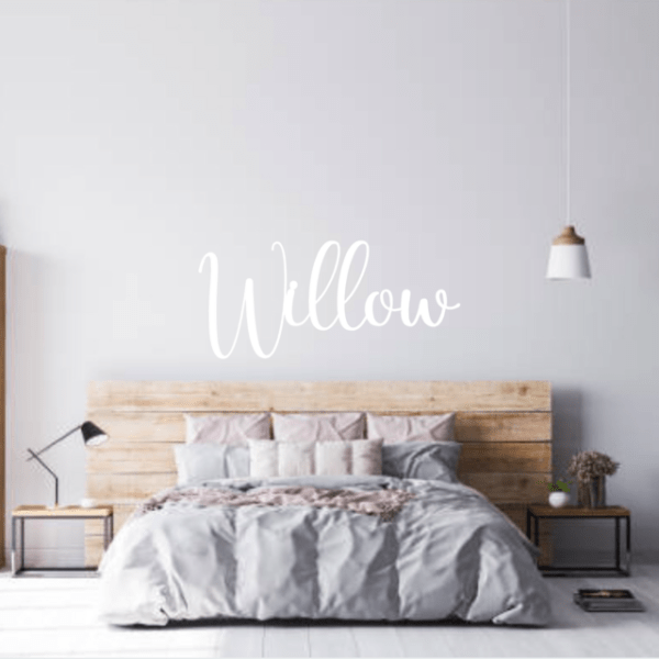 Personalised Wooden Name Sign in ELEGANT Font