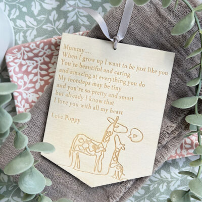 Mummy I Love You With All My Heart Personalised Sign