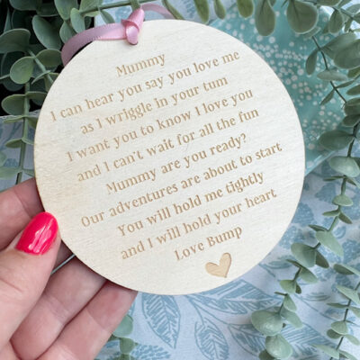 Mummy To Be I Love You Plaque
