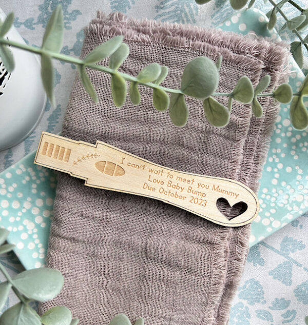 Happy Mother's Day Mummy Wooden Pregnancy Test - Image 2