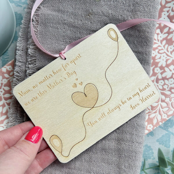 Mum (Grandparent) - Far Apart On Mother's Day Plaque