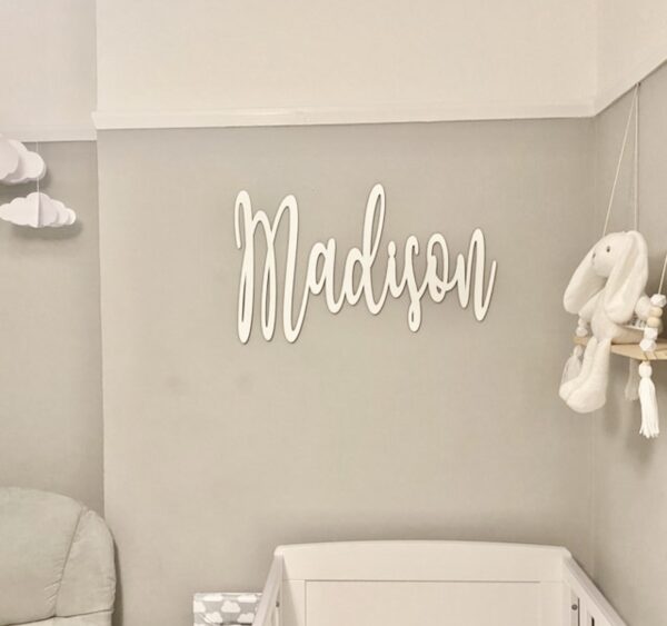 Personalised Wooden Name Sign - Custom Wall Art - Image 5