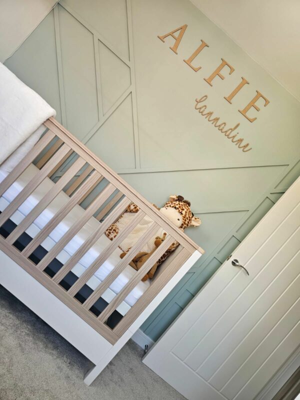 Contrasting Font Double Name Personalised Sign
