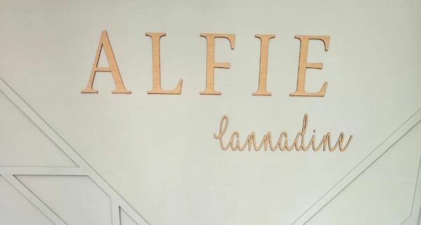 Contrasting Font Double Name Personalised Sign - Image 3