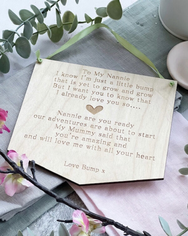 Grandparent To Be Personalised Hanging Sign - Image 3
