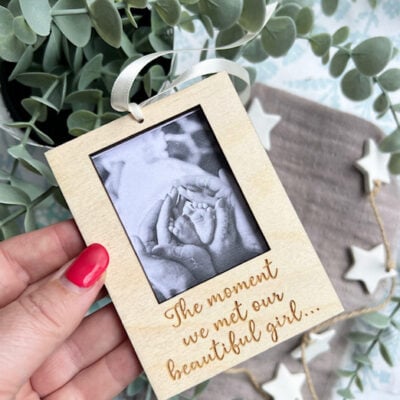 The Moment We Met You Hanging Mini Frame