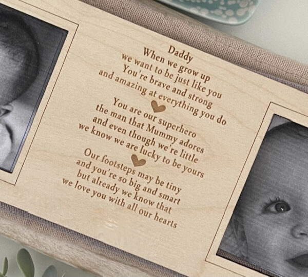 Daddy We Adore You Magnet Photo Frame Decoration - Image 2