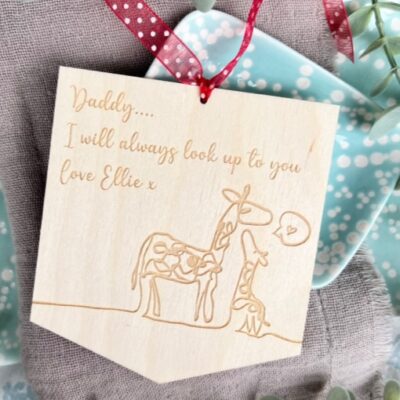 Daddy I Will Always Look Up Yo You Personalised Sign