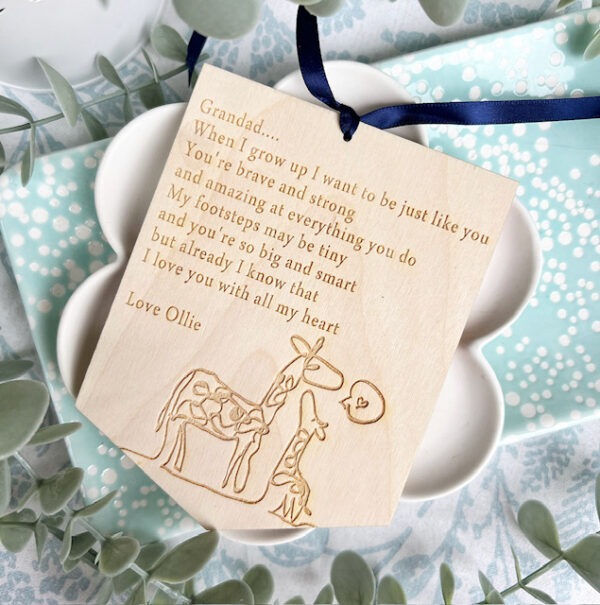 Grandparent I Love You With All My Heart Personalised Sign