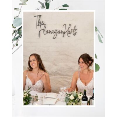 EXTRA LARGE 80cm Decorative Wooden Sign Scribble Font