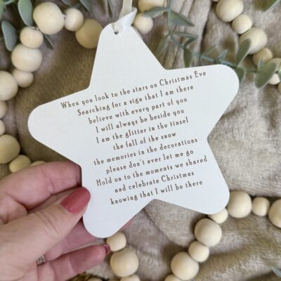 I Am All Around At Christmas Hanging Star