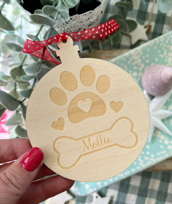Personalised Pet Christmas Hanging Decoration