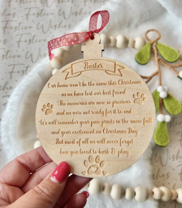 Christmas Dog Memorial Christmas Pet Decoration