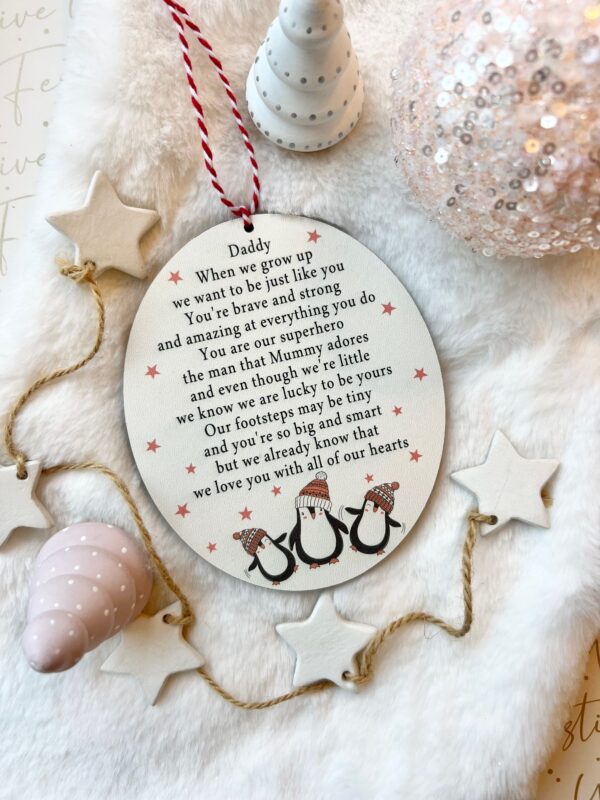 Christmas Penguin When I (We) Grow Up Festive Decoration (PR) - Image 3