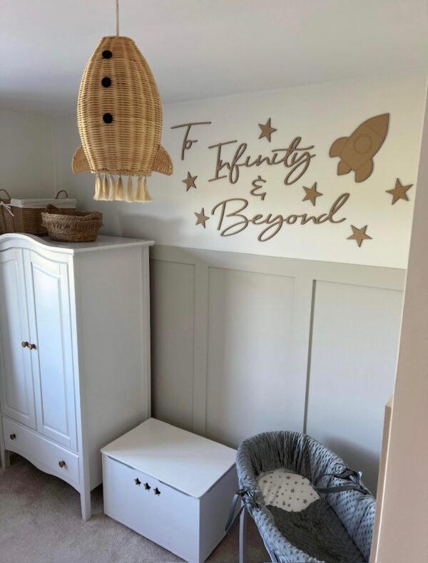 To Infinity & Beyond Children's Bedroom Wall Art Sign - Image 4