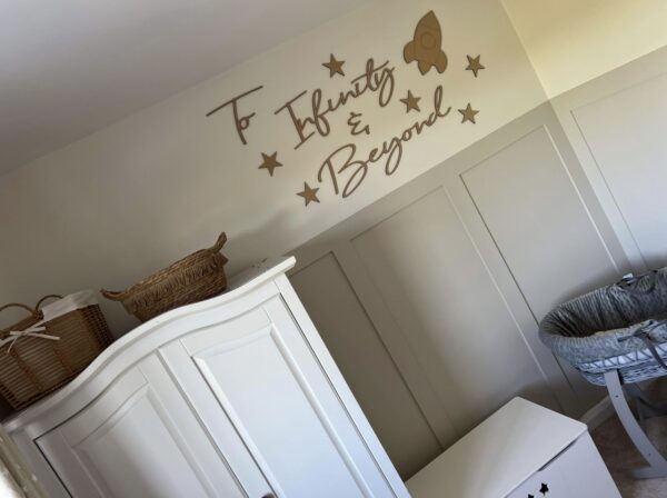 To Infinity & Beyond Children's Bedroom Wall Art Sign - Image 5