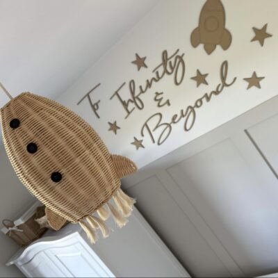 To Infinity & Beyond Children's Bedroom Wall Art Sign