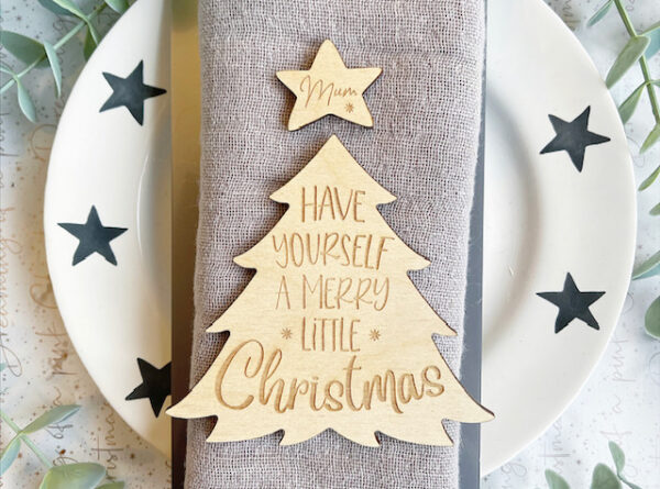 Christmas Table CHRISTMAS TREE Personalised Place Names