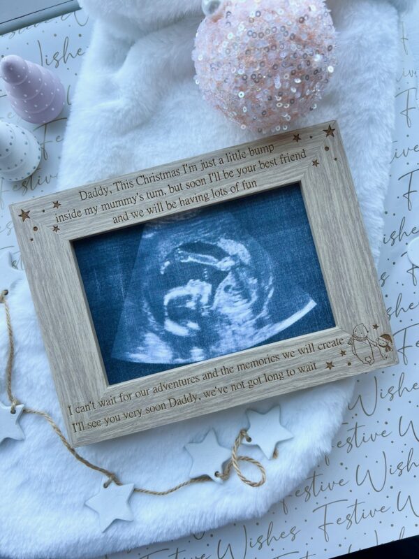 Daddy To Be I'll See You Very Soon Pregnancy Scan Frame - Image 3