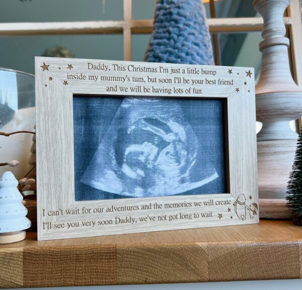 Daddy To Be I'll See You Very Soon Pregnancy Scan Frame