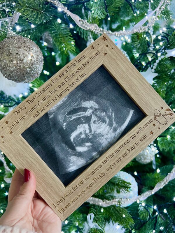 Daddy To Be I'll See You Very Soon Pregnancy Scan Frame - Image 2