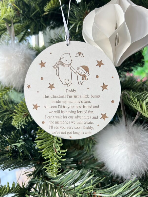 (WH) Christmas’s To Come Hanging Wooden Christmas Decoration