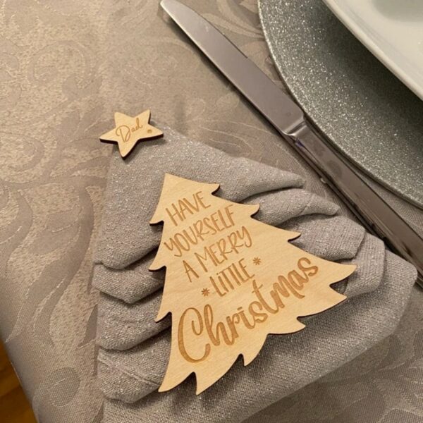 Christmas Table CHRISTMAS TREE Personalised Place Names - Image 4