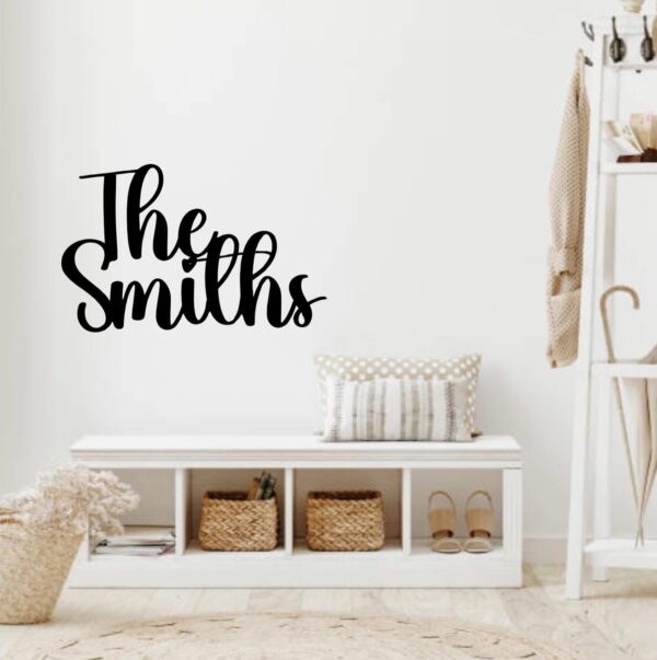 WEDDING BACKDROP Wooden Surname Sign ROSEY Font Various Colour & Size Options) - Image 7