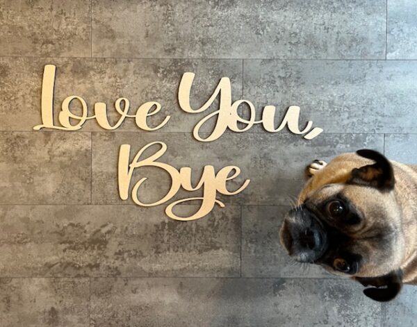 Love You Bye Hallway Above Door Sign - Image 10