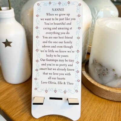 Grandparent Personalised Mobile Phone Stand (PR)
