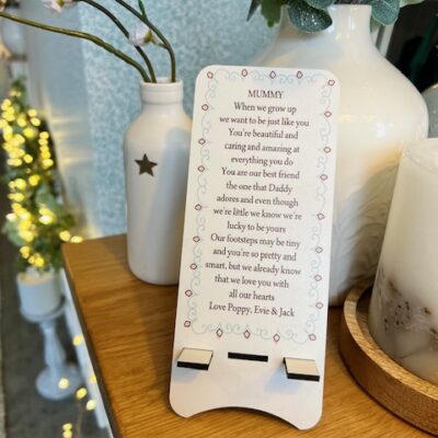 Mum Personalised Mobile Phone Stand (PR)