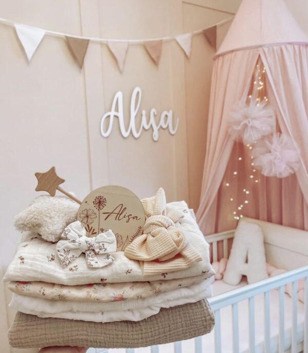 Personalised Wooden Name Sign - Custom Wall Art
