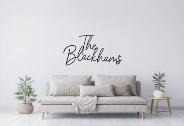 EXTRA LARGE 80cm Decorative Wooden Sign Scribble Font