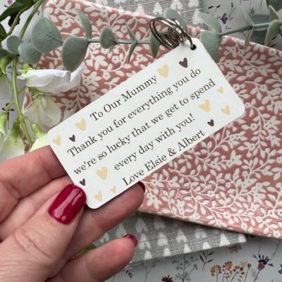 Thank You For Everything Mummy Keyring (PR)
