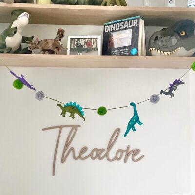 Boy's Bedroom Decor Wooden Name Sign SCRIBBLE FONT