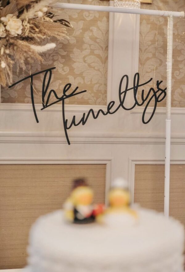 EXTRA LARGE 80cm Decorative Wooden Sign Scribble Font - Wedding Sign - Image 2