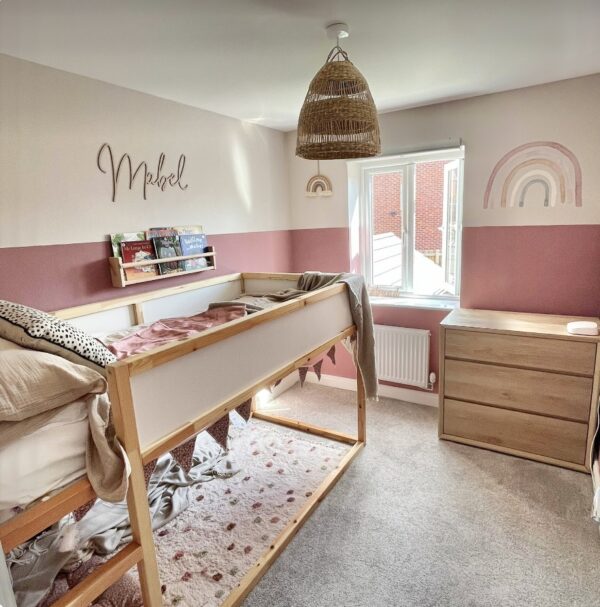 Girl's Bedroom Decor Wooden Name Sign SCRIBBLE FONT